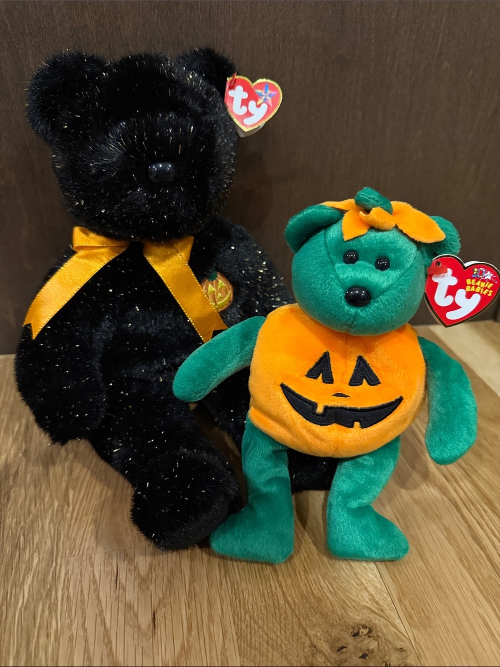 Ty Halloween 🎃 Beanie Baby “Tricky” & Beanie Buddy “Haunt”